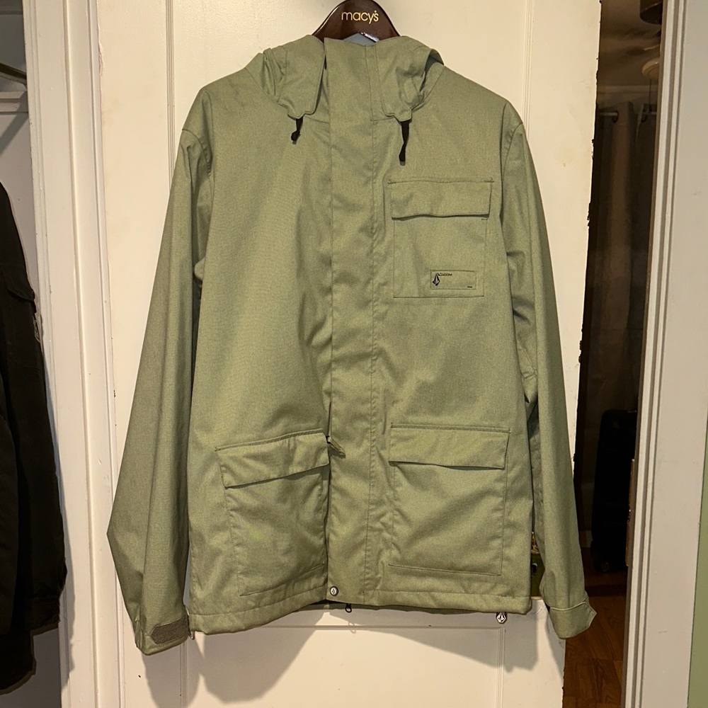 Volcom Men's Light Green Snowboard Coat